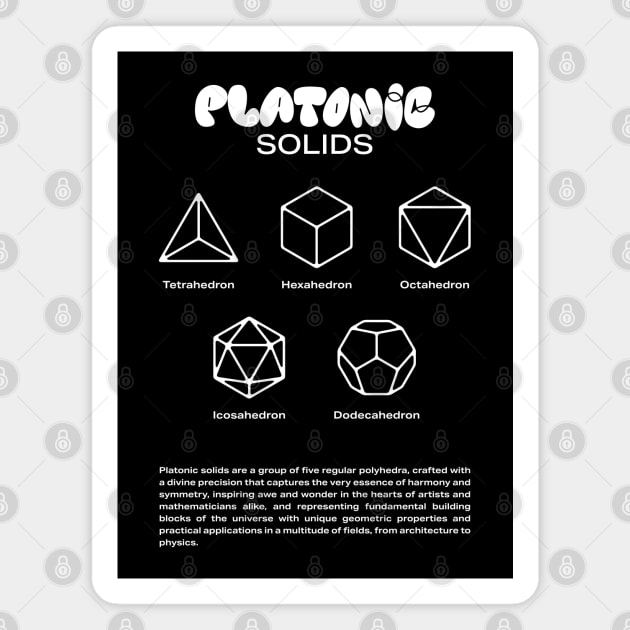 Platonic Solids - W Magnet by souloff